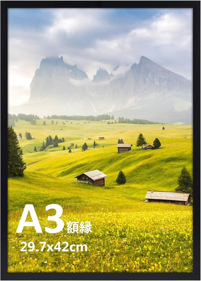 樂天商城 - 額縁 フォトフレーム A4 A5 サイズ マット付き 賞状 写真 風景 壁掛け スタンド 軽量 タイプ 黒 飾り 1枚