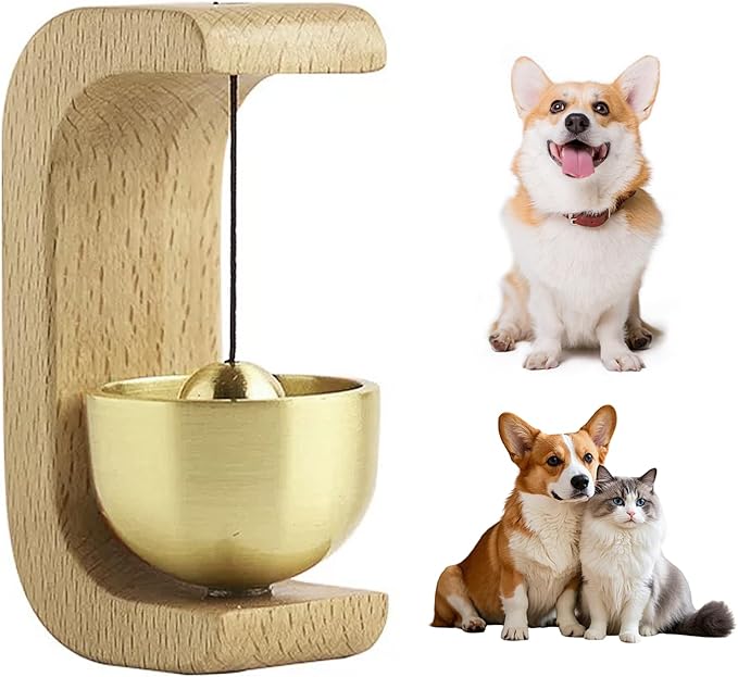 樂天商城 - おりん ミニ ペットおりん 猫犬ペット用 滑り止め付き ペット仏具 ミニおりん 供養 仏具小物 天然木 真鍮製 音質が良く 魔除け 厄除け開運 守護 家族 くるみいろ (丸太の色)