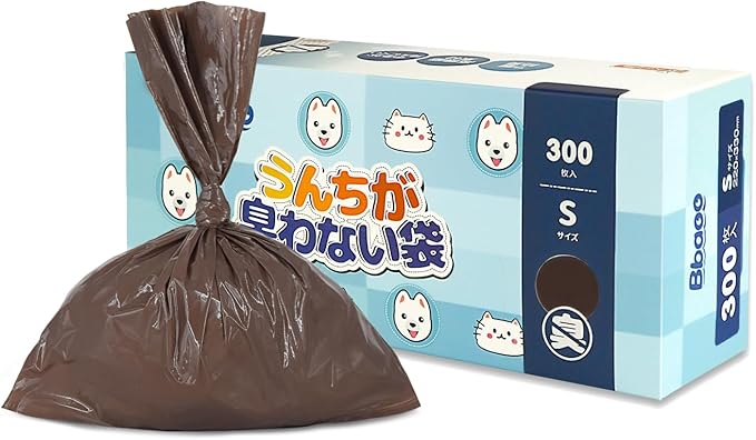 樂天商城 - うんちがにおわない袋 Sサイズ 300枚 22x33cm うんち袋 うんちが臭わない袋 お散歩マナー袋 厚さ0.02mm 犬トイレ 猫砂用 防臭袋 無香料 コンパクト におわない袋 エチケット袋 【カラー：ブラウン】