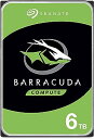 Seagate BarraCuda 3.5インチ 6TB 内蔵ハードディスク HDD 2年保証 6Gb/s 256MB 5400rpm 正規代理店品 ST6000DM003