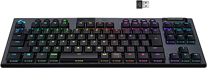 Logicool G ロジクール G ゲーミングキーボード テンキーレス ワイヤレス G913 TKL 薄型 GLスイッチ タクタイル 日本語配列 LIGHTSPEED 無線 Bluetooth 接続対応 LIGHTSYNC RGB G913-TKL-TCBK 国内正規品