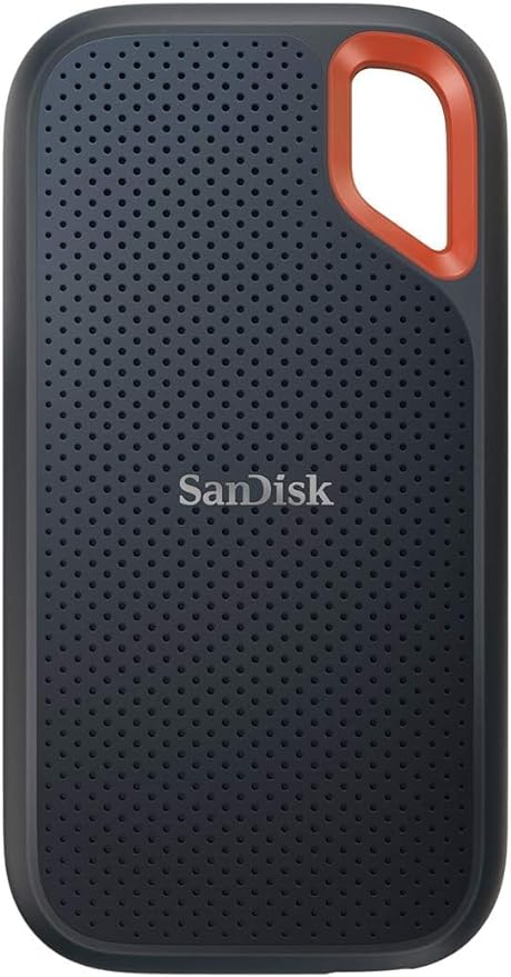 楽天AKオンラインSanDisk SSD 外付け 4TB USB3.2Gen2 読出最大1050MB/秒 防滴防塵 SDSSDE61-4T00-GH25 エクストリーム ポータブルSSD V2 Win Mac エコパッケージ 5年保証