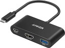 Anker PowerExpand 3-in-1 USB-C nu 4KΉ HDMIo̓|[g 90WpXX[[d PDΉ USB 3.0 iPad Pro MacBook Pro/Air XPS Note 20 Spectre Ή (ubN)