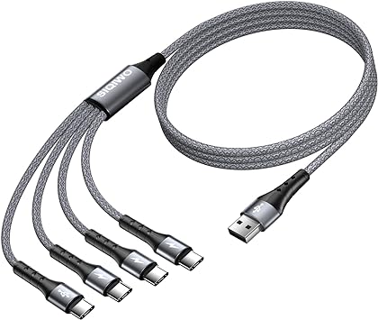 【2本セット/1.2m】SIQIWO USB Type C ケーブル 超高耐久ナイロン編み4 USB CポートのマルチコアコードQC3.0高速充電 480Mb/s高速データ転送Samsung Galaxy S22 S10 S9 A51 A11/Note 20 10 9/PS5/Sony Xperia/LG/Fujitsu/Huawei/LG/HTCタイプC充電器など対応