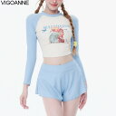 Vigoanne-女性用長袖パッチワーク水着,セクシーなプッシュアップハイウエストビキニ,韓国の女性用水着,夏のビーチ水着,2022(4)