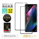 【2枚セット】OPPO Find X3 Pro 強化ガラス保護フィルム クリア仕様 OPPO Find X3 Pro CPH2173 液晶保護シート OPPO携...