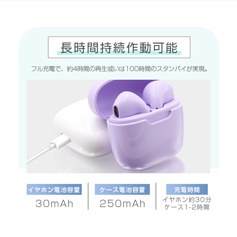ワイヤレスイヤホン Bluetooth6.1 ENCノイズキャンセリンク 瞬間接続 bluetooth イ...