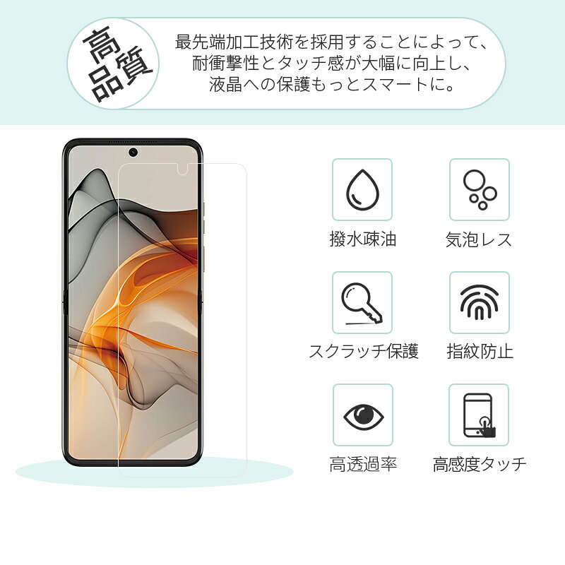 【2枚セット】 motorola razr 50d ハイドロゲルフィルム M-51E docomo ヒドロゲルシート 液晶保護シート 自動キズ修復 指紋防止 高透過率 撥水 気泡レス 衝撃吸収 摩擦防止 落下から守る ピッタリ フィット しなやか 滑らか 高感度タッチ スムース操作 貼付け簡単 送料無料