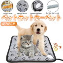 ＼P5倍／【レビュー特典】ペット用ホットカーペット ペットヒーター犬猫 45×45cm 防水 電気毛布 ペットマット ペット毛布 温度調節 電熱マット滑り止め 電気ヒーター ヒーターマット ペット電気毛布 ホットカーペット ペット用ヒーター 噛み付く