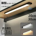 ＼大容量バッテリー 送料無料／★楽天1位★ センサーライト 人感センサーライト 室内 屋内 充電式20cm/30cm 薄0.9cm フットライト LEDセンサーライト 足元灯 玄関 廊下 照明 自動消灯 3段階調色 無段階調光 停電 防災 非常灯 キッチン トイレ マグネット 階段 クロゼット