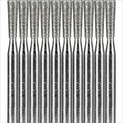 樂天商城 - ミスターマイスター [Mr.Meister] ダイヤモンドビットセット（G）逆台形 φ3.0x3.0mm [10本入]　【29618】