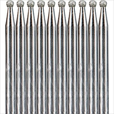 ミスターマイスター [Mr.Meister] ダイヤモンドビットセット（G）球状型 φ3.0x2.0mm [10本入]　【29627】