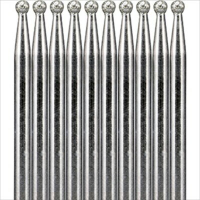 ミスターマイスター [Mr.Meister] ダイヤモンドビットセット（G）球状型 φ3.0x2.5mm [10本入]　【29646】