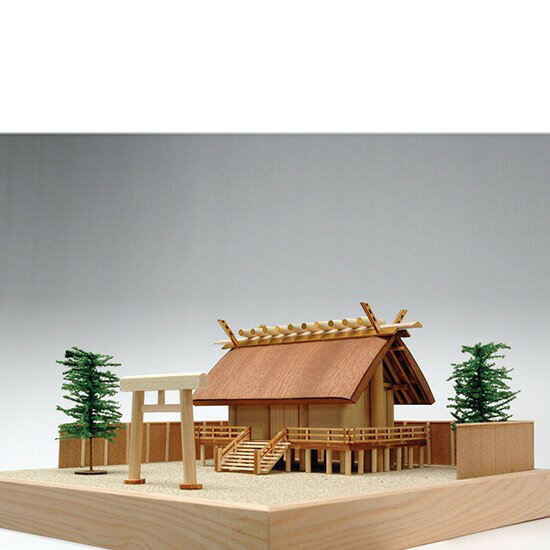 ウッディジョー 1/150 木製模型 神明造り 神社 木製組立キット