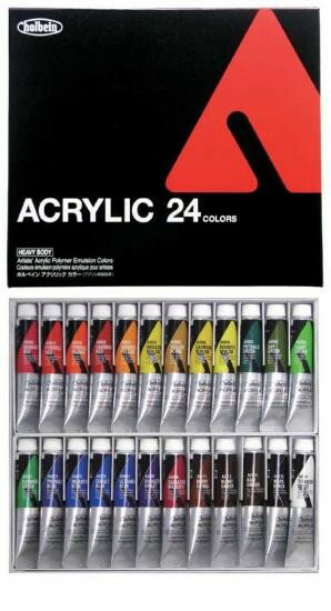 丙烯顏料 - ホルベイン アクリリックカラー6号 AU995 24色セット 16995