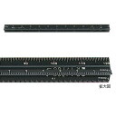 ウチダ(マービー) アルミ三角スケール 模型用 20cm ブラック 品番:014-0124