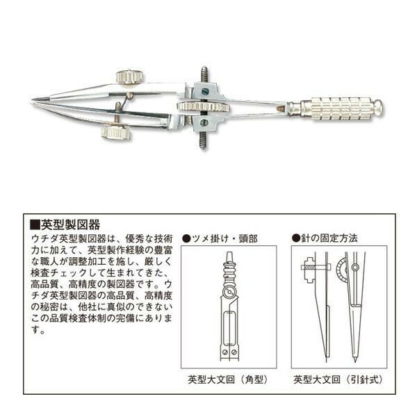 ウチダ(マービー) 英型 スプリング 烏口 極小円 品番：1-716-1110