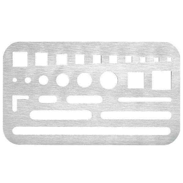 ウチダ(マービー) 字消板 ステンレス B 品番：1-820-0003