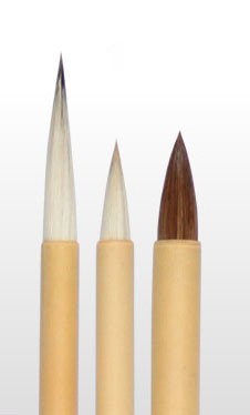 長栄堂 絵手紙 絵手紙筆セット初級用 品番:66190の商品画像
