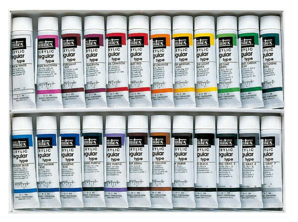 リキテックス レギュラー 24色セット 6号(20ml)チューブ 伝統色 24色セット アクリル絵具 Liquitex