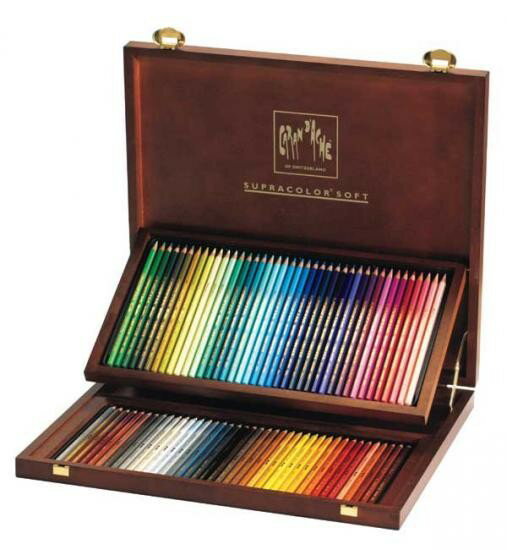 37 Colors + - CdA カランダッシュ 3888-480 スプラカラー ソフト 水彩色鉛筆 80色セット (木箱入り) [618248]
