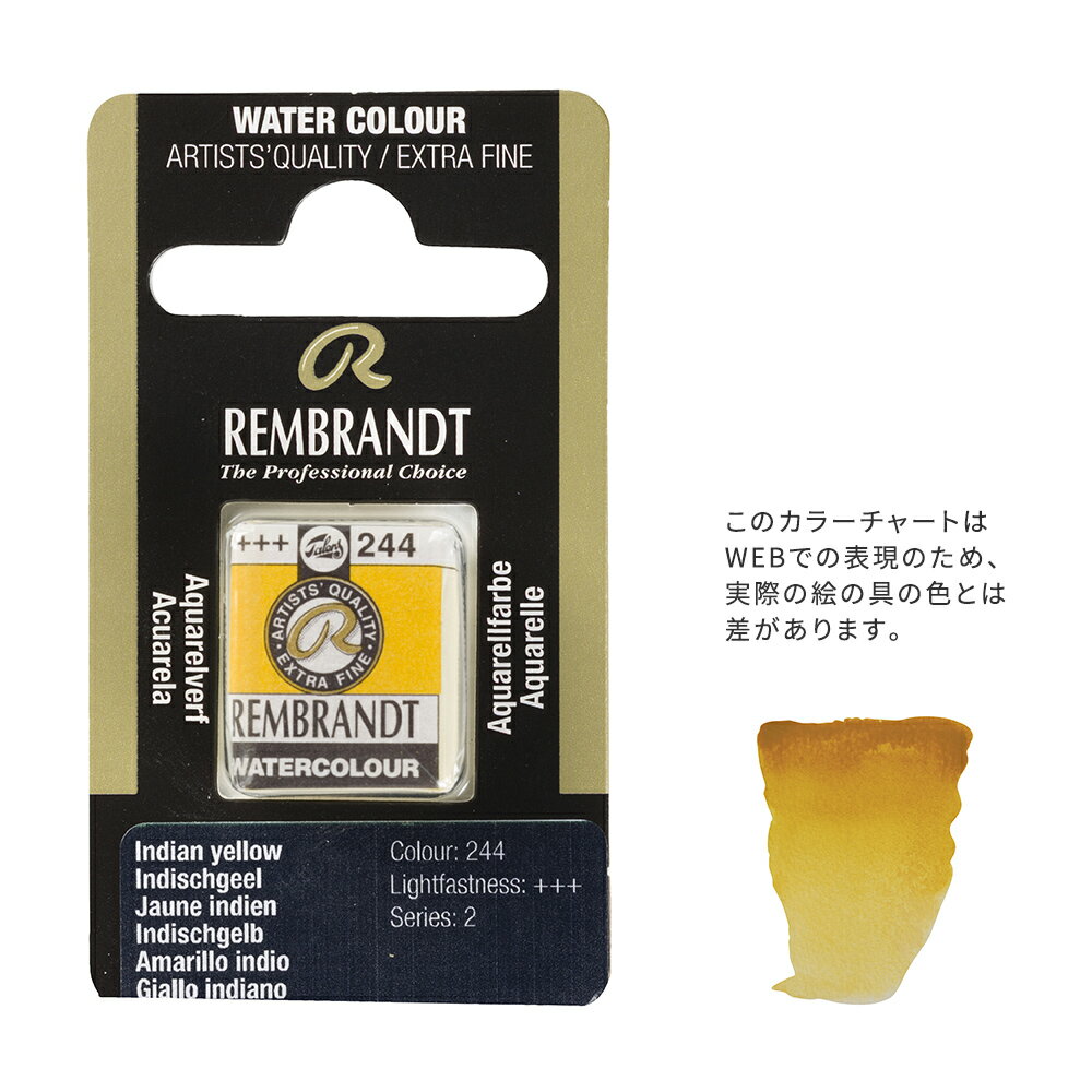 Rakuten - 【在庫限り】レンブラント固形水彩 244 インディアンイエロー (T0586244-1)