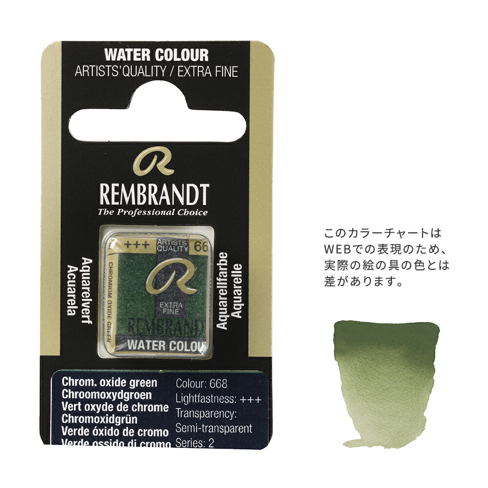 樂天商城 - 【在庫限り】レンブラント固形水彩 668 クロミウムオキサイトグリーン (T0586668-1)