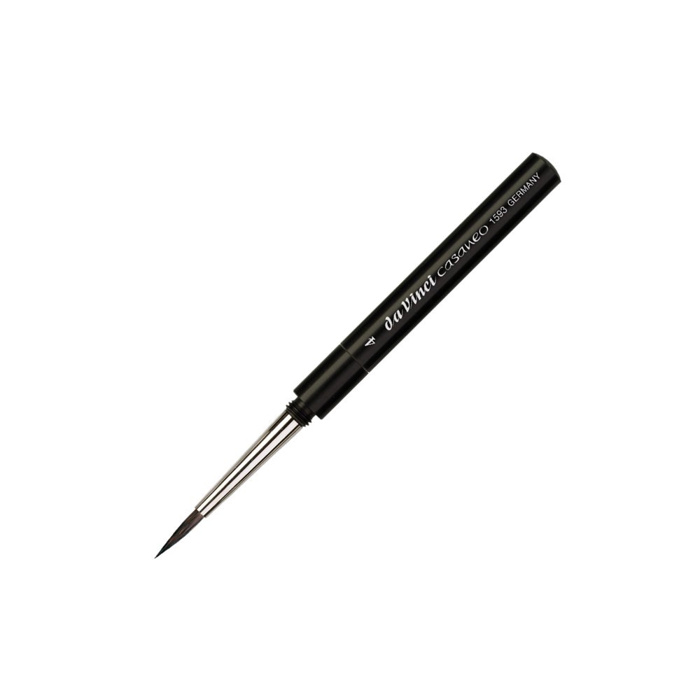ダヴィンチ画筆 1593TP-4号 ラウンド(丸) 水彩筆 合成繊維毛 カザネオ CASANEO (202422)
