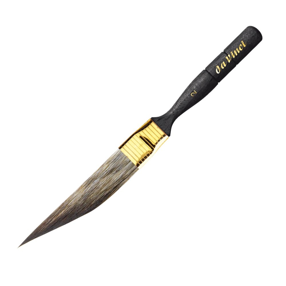 ダヴィンチ画筆 703-2号 ダガー(平) 水彩筆 合成繊維毛 カザネオ BRUSH FOR PINSTRIPING (202317)