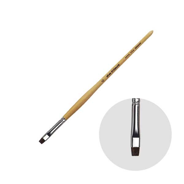 ダヴィンチ画筆 954-6号 ブライト(平) 水彩筆 リス毛 (202162)(3.0)