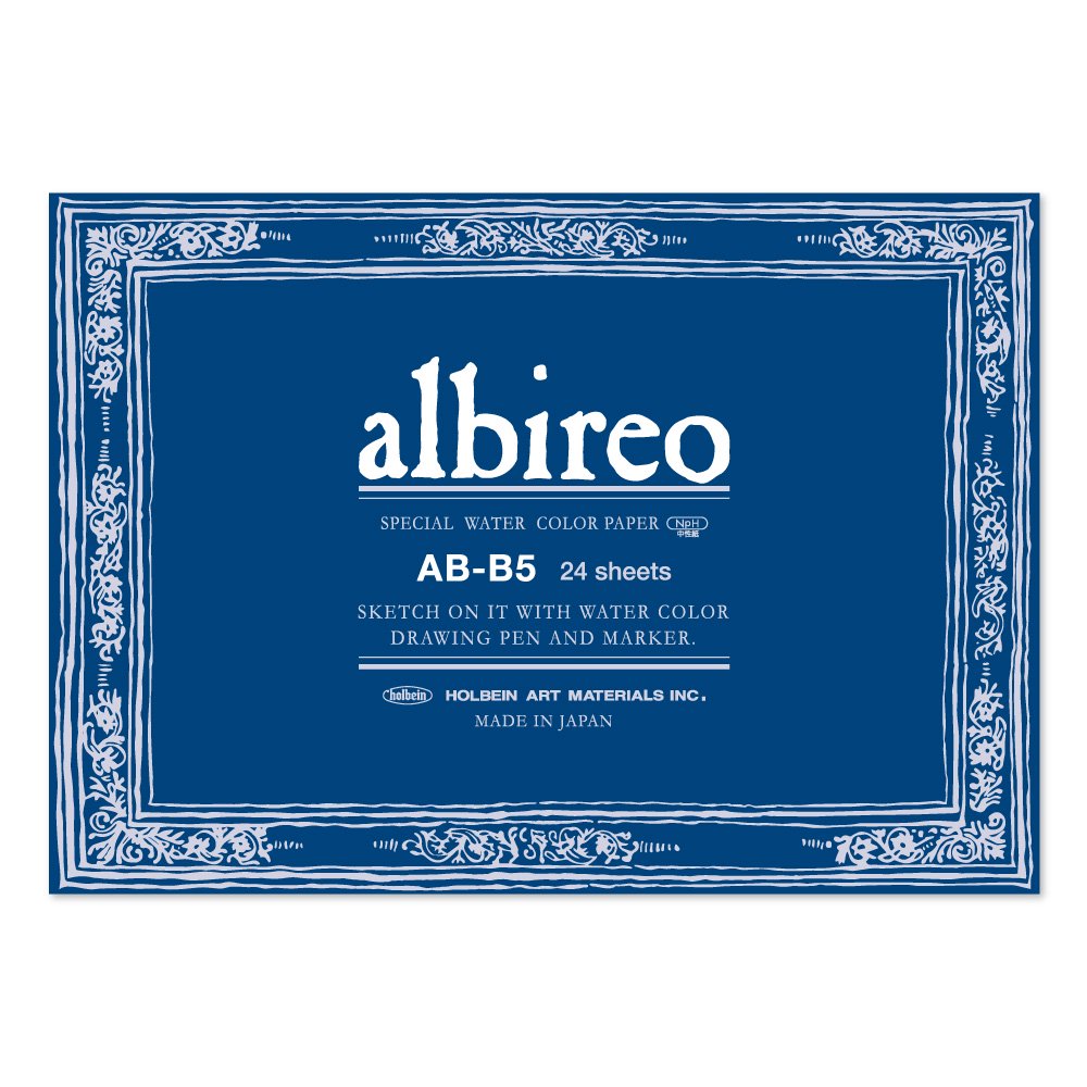 3冊セット アルビレオ水彩紙 ブロック 218g 中目 AB-B5 (270233) ホルベイン HOLBEIN ホルベイン HOLBEIN