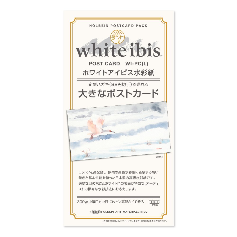 5冊セット ホワイトアイビス水彩紙 大きなポストカード 300g 中目 WI-PC(L) (270478) ホルベイン HOLBEIN ホルベイン HOLBEI...
