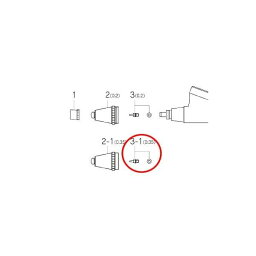 エアテックス AIR-GII用ノズル(オーリング付き)0.35mm (AG-03B)