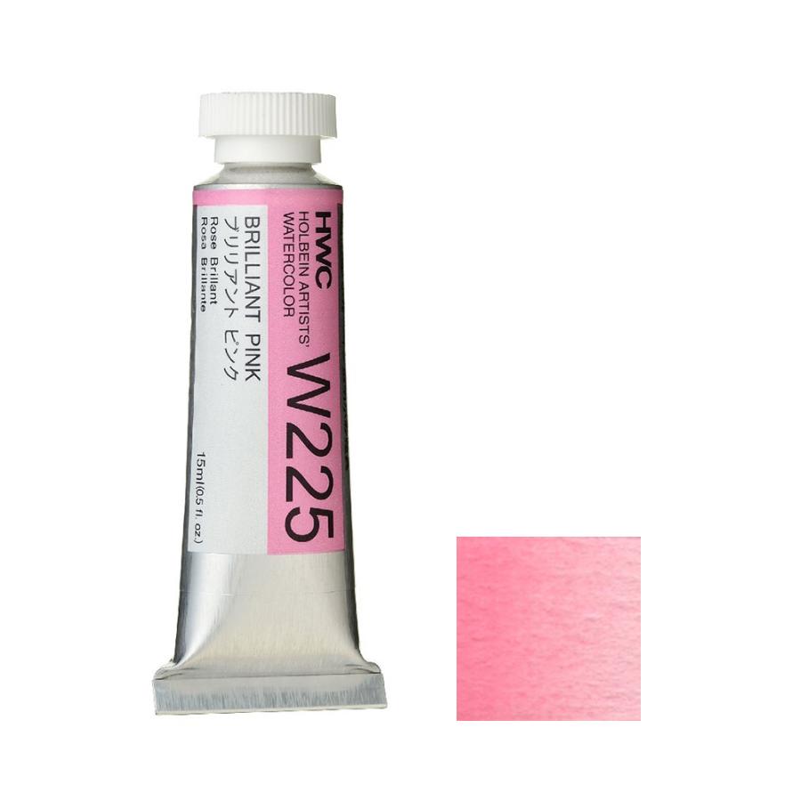 樂天商城 - [3本セット] ホルベイン 透明水彩絵具 5号 (15ml) W225 ブリリアント ピンク