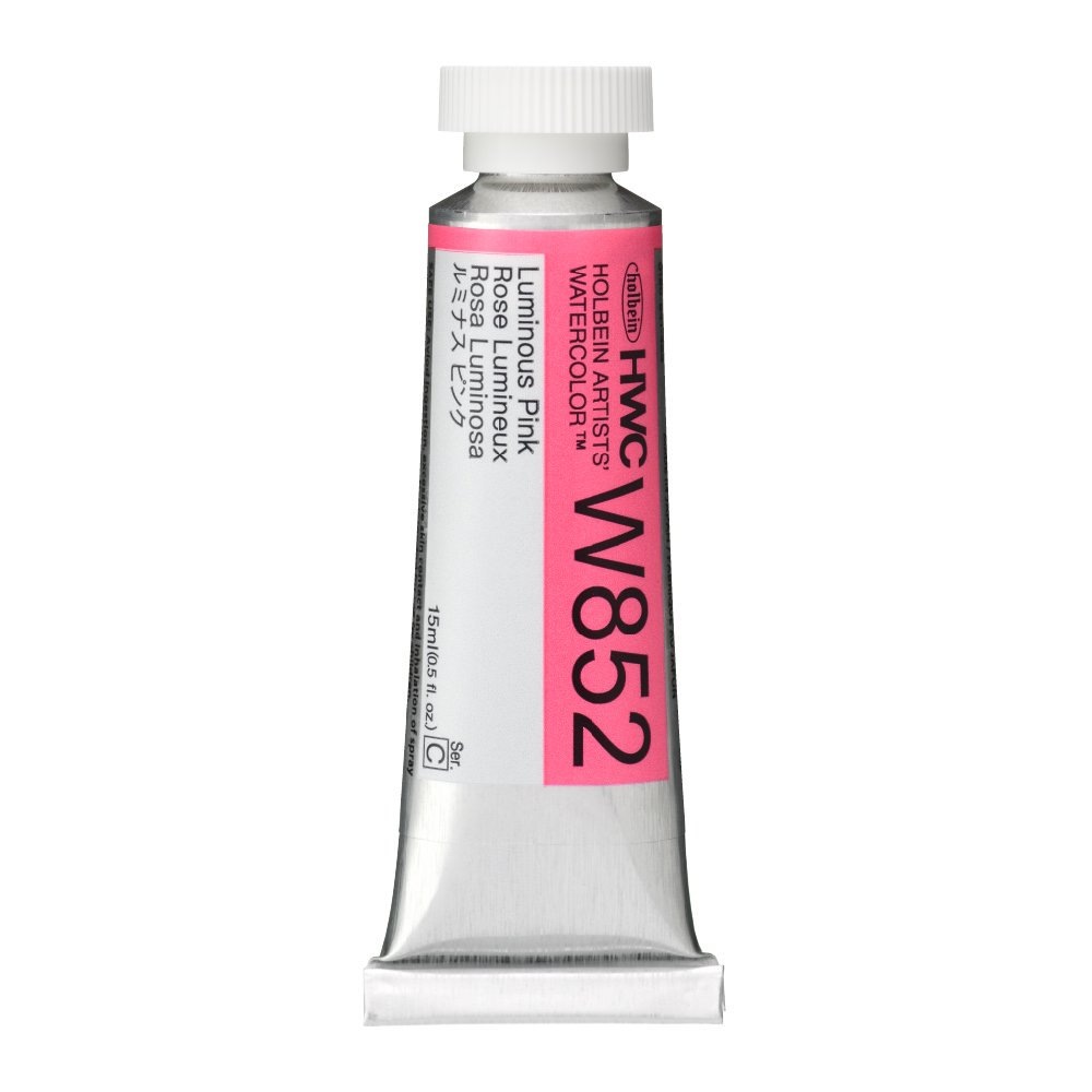 Rakuten - [3本セット] ホルベイン透明水彩 15ml 5号 W852 ルミナス ピンク (12852)