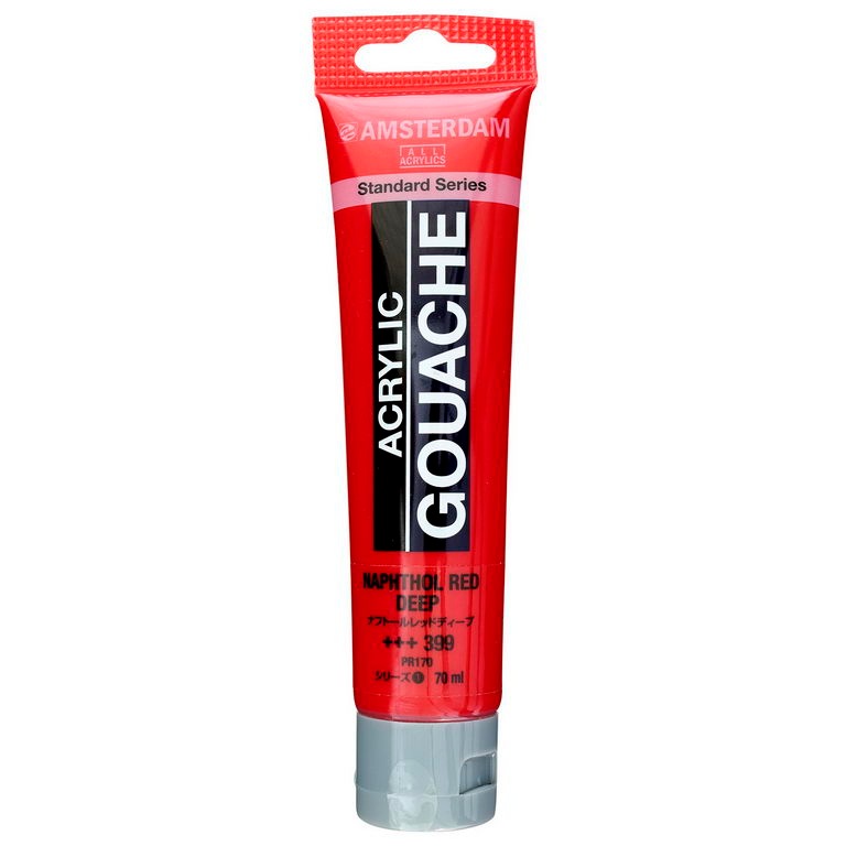 アムステルダム アクリリックガッシュ 70ml #399 ナフトールレッドディープ