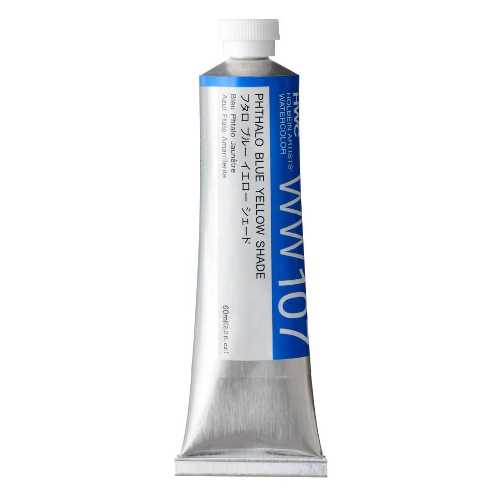 乐天商城 - ホルベイン 透明水彩絵具 60ml WW107 フタロブルーイエローシェード