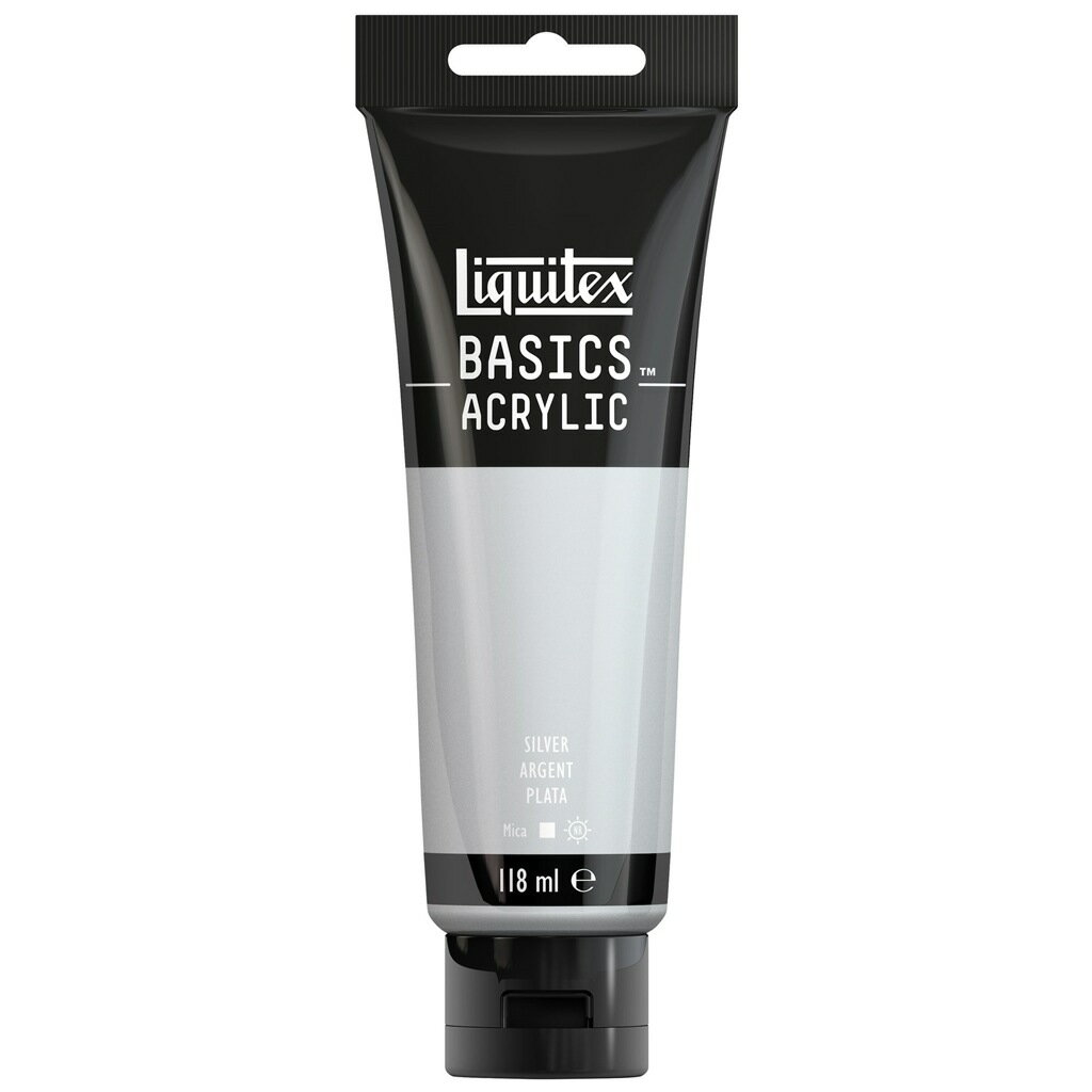 リキテックス ベーシックス 118mL 052(070) シルバー (16005052) Liquitex BASICS アクリル絵具