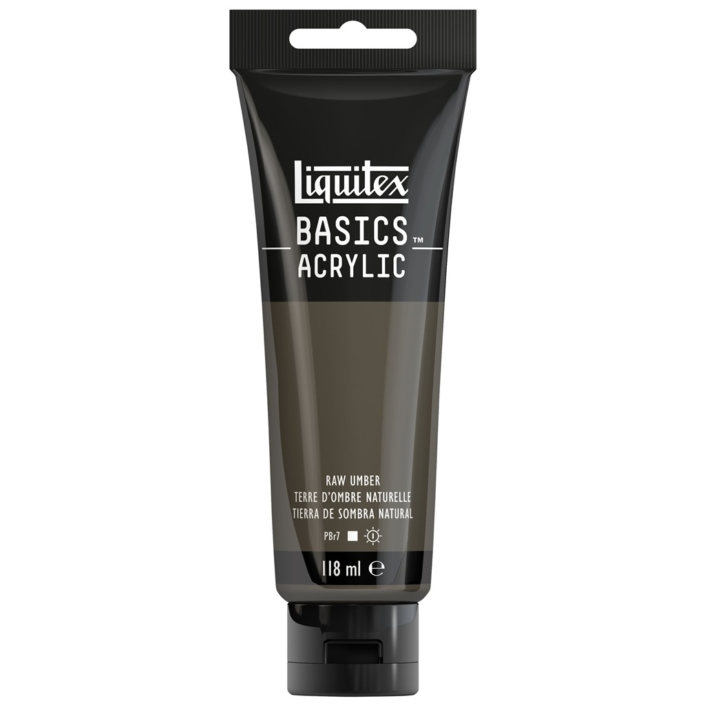 リキテックス ベーシックス 118mL 331(054) ロー アンバー (16005331) Liquitex BASICS アクリル絵具