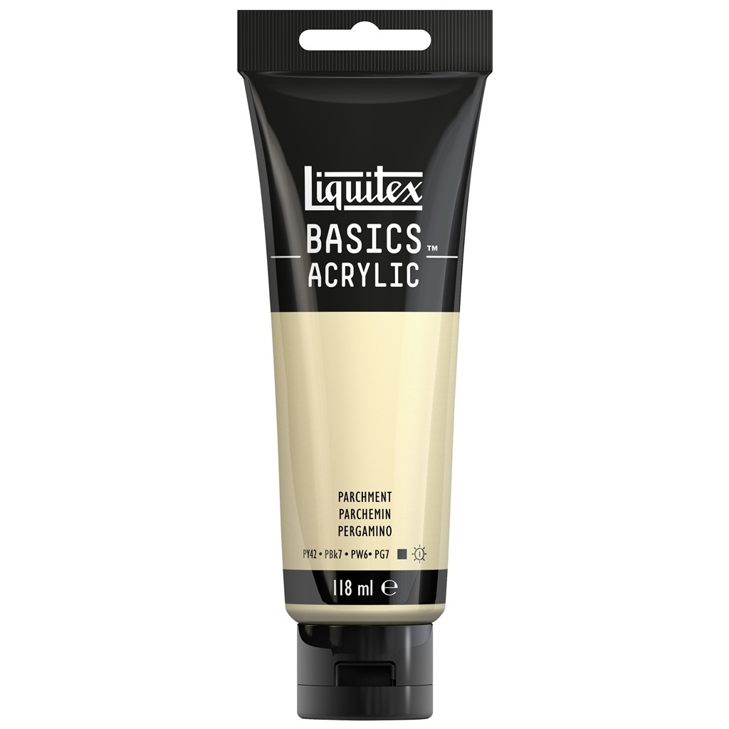 樂天商城 - リキテックス ベーシックス 118mL 436(075) パーチメント (16005436) Liquitex BASICS アクリル絵具