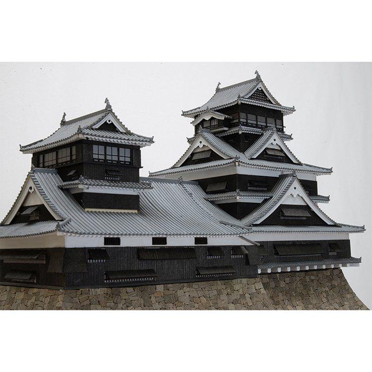 ウッディジョー 木製建築模型 1/150 熊本城