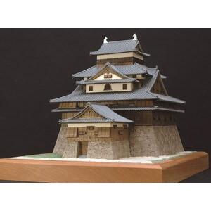 ウッディジョー木製建築模型1/150松江城レーザーカット加工