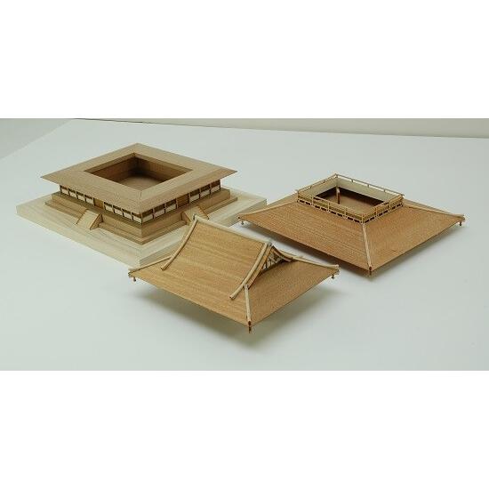 ウッディジョー木製建築模型1/150法隆寺金堂 3