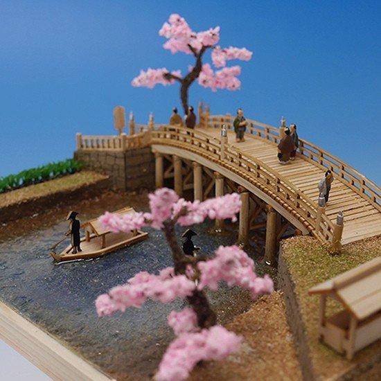 アークオアシス 楽天市場店のウッディジョー 木製建築模型 東海道五十三次シリーズ 日本橋｜アングル2