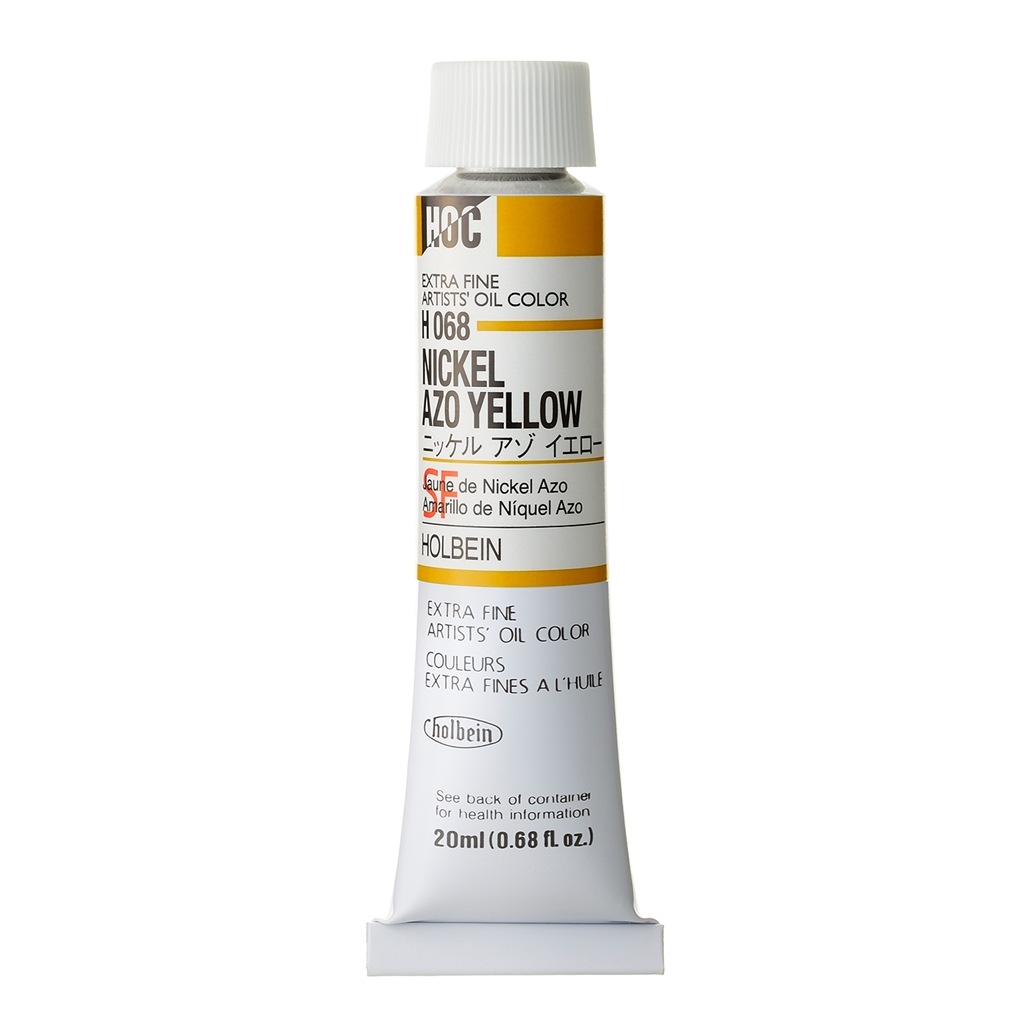 [3本セット] ホルベイン 油絵具 6号 20ml H068 ニッケル アゾ イエロー