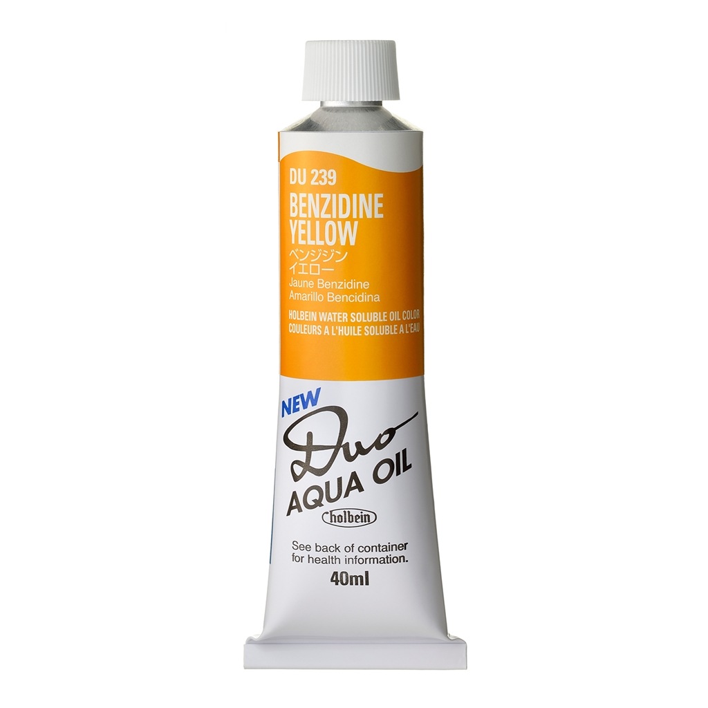 [3本セット] ホルベイン DUO 9号 40ml DU239 ベンジジン イエロー (023239) 水可溶性油絵具