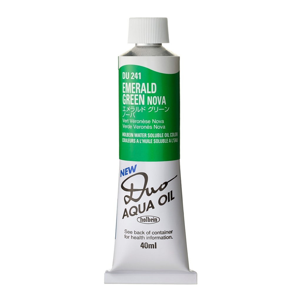 樂天商城 - [3本セット] ホルベイン DUO 9号 40ml DU241 エメラルド グリーン ノーバ (023241) 水可溶性油絵具