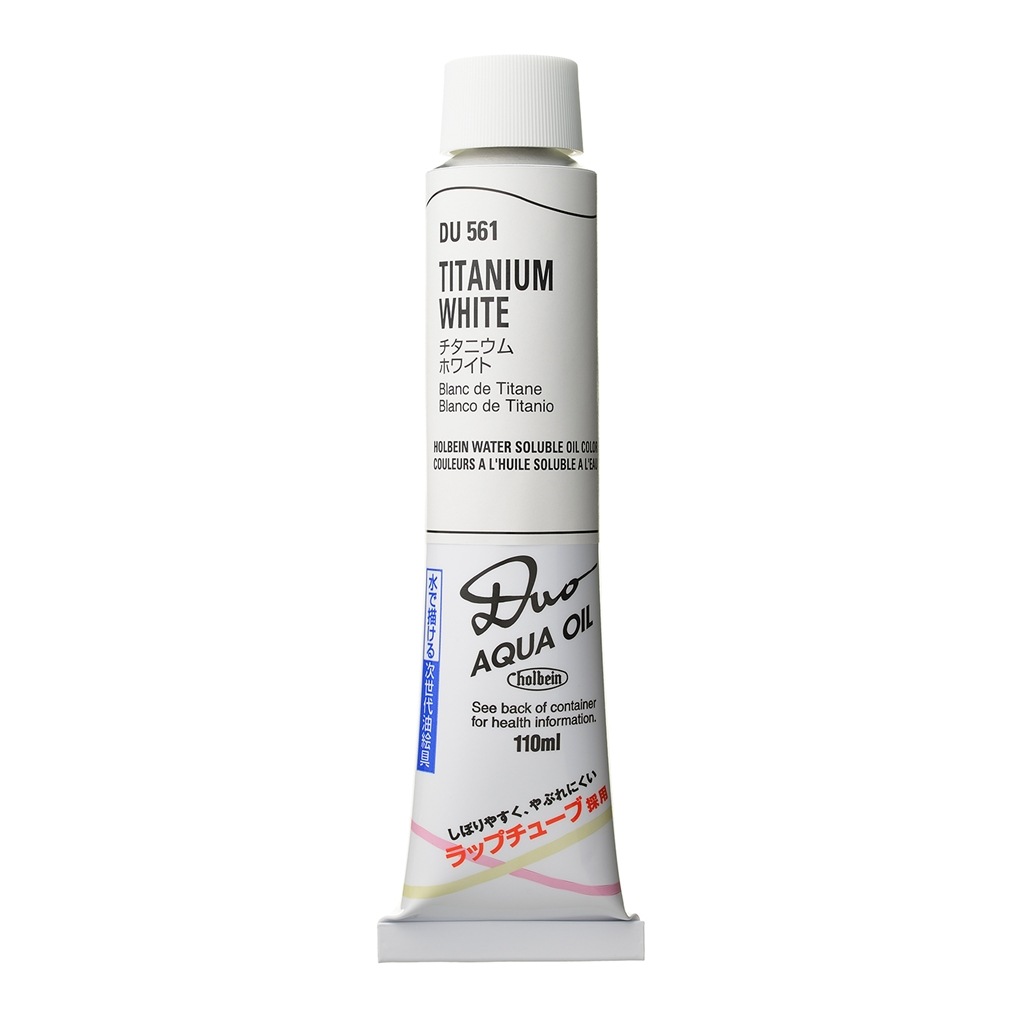 樂天商城 - ホルベイン DUO 20号 110ml DU561 チタニウム ホワイト (023561) 水可溶性油絵具