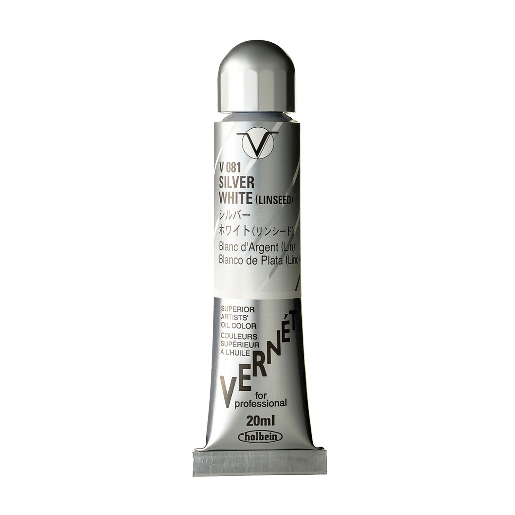 樂天商城 - ホルベイン ヴェルネ 20ml V081 シルバー ホワイト (リンシード) (011081) 高品位油絵具