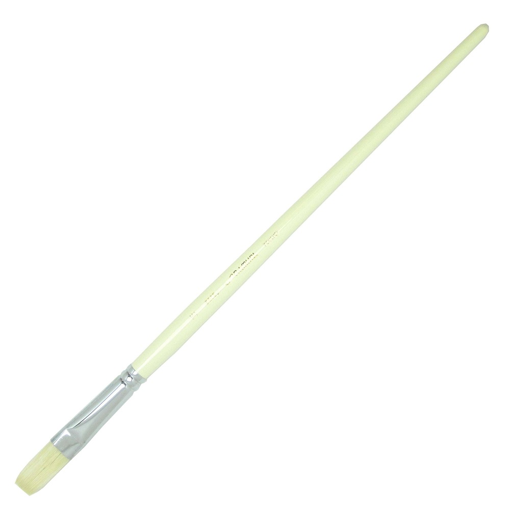 良質ブタ毛を選別して入念な製法で造られたものです。名村大成堂の技術を生かした本格的な画筆で特にコシの強さに定評がありプロにも好評です。ビッグサイズのものは大作用、壁画用として多用されています。穂先の種類・形状 ： 平規格・号数・No ： 16号穂先サイズ（約、穂幅×穂丈） ： 14.5×29.5mm全長（約） ： 33.5cm主な用途 ： 油彩画素材 ： ブタ毛筆の固さ ： かたい絵具の含み ： よわいその他 ： セット内容 ： ※号数は業界規格では無いため、同じ製品のサイズ比較（大小）のみにお使いいただけます。商品が違えば、同じ号数でも筆穂先のサイズは異なります。※筆の固さと絵具の含みは、名村大成堂製品中のおおよその比較です。※商品画像は、同シリーズ別号数の筆を代表画像（代替画像）として掲載をしている場合があります。また、メーカーの仕様変更により、予告なく筆のデザインが変更される場合があります。＜メーカー公式商品HP＞www.namura-tsd.co.jp/namura-hk/＜メーカー公式HP＞www.namura-tsd.co.jp/JAN(EAN)コード：4943668204174沖縄県と一部離島へはお届けできません。